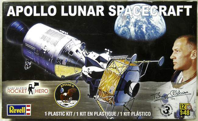Revell 1/48 Apollo Lunar Spacecraft  - Buzz Aldrin Rocket Hero Issue, 85-5090 plastic model kit